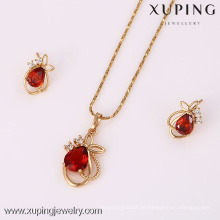 62107-Xuping Alibaba USA Stil Schmuck-Set Charms 18K Gold Schmuck